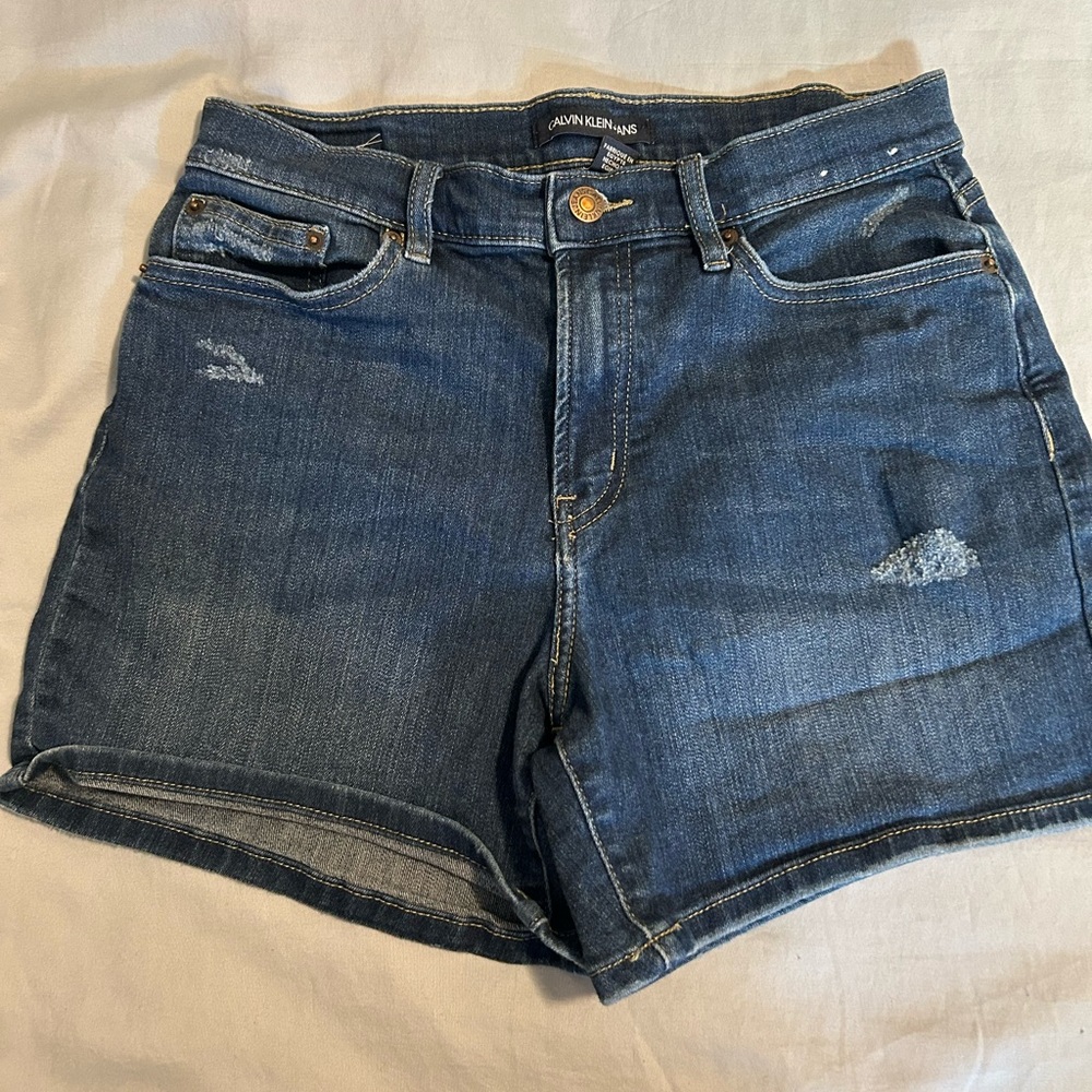 Calvin Klein Jeans Dark Blue Denim Shorts sz 29